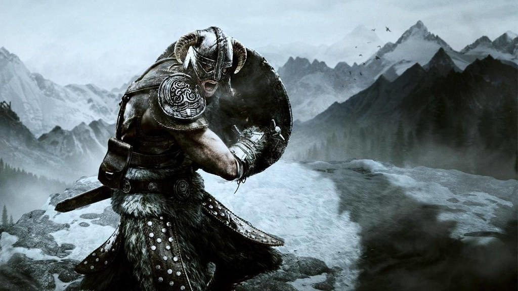 Schermata di gioco del videogioco Skyrim