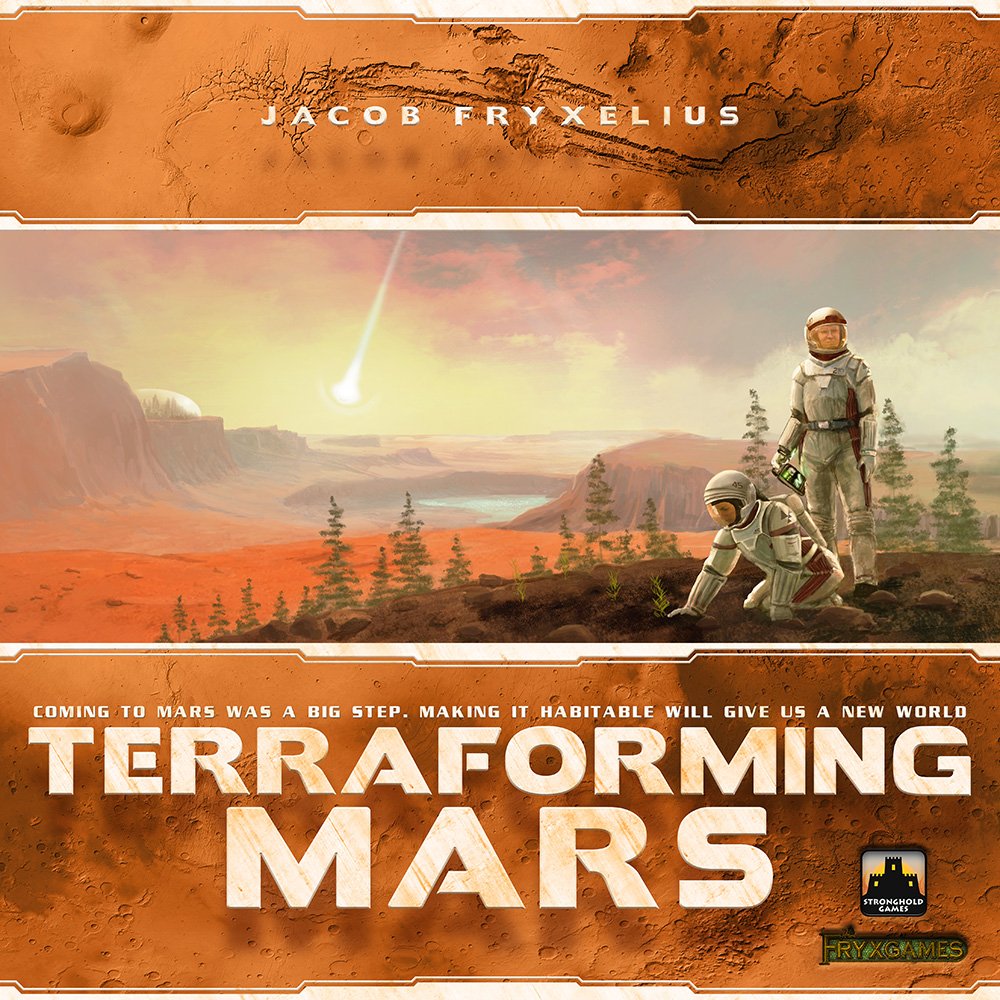 Illustrazione sulla scatola di Terraforming Mars